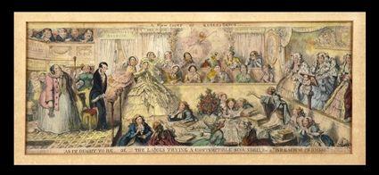 Appraisal: AFTER GEORGE CRUIKSHANK A NEW COURT OF QUEEN'S BENCH Etching