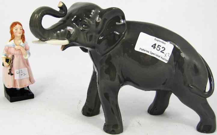 Appraisal: Royal Doulton Model of an Elephant in Natural Colours unmarked