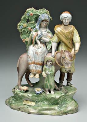 Appraisal: Staffordshire Return from Egypt figural group with holy family titled