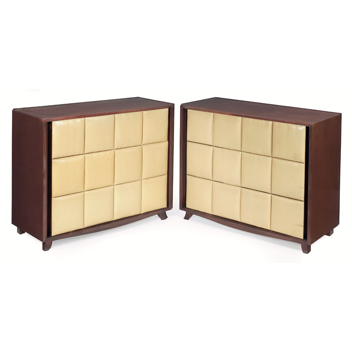 Appraisal: Gilbert Rohde dressers pair by Herman Miller s model mahogany