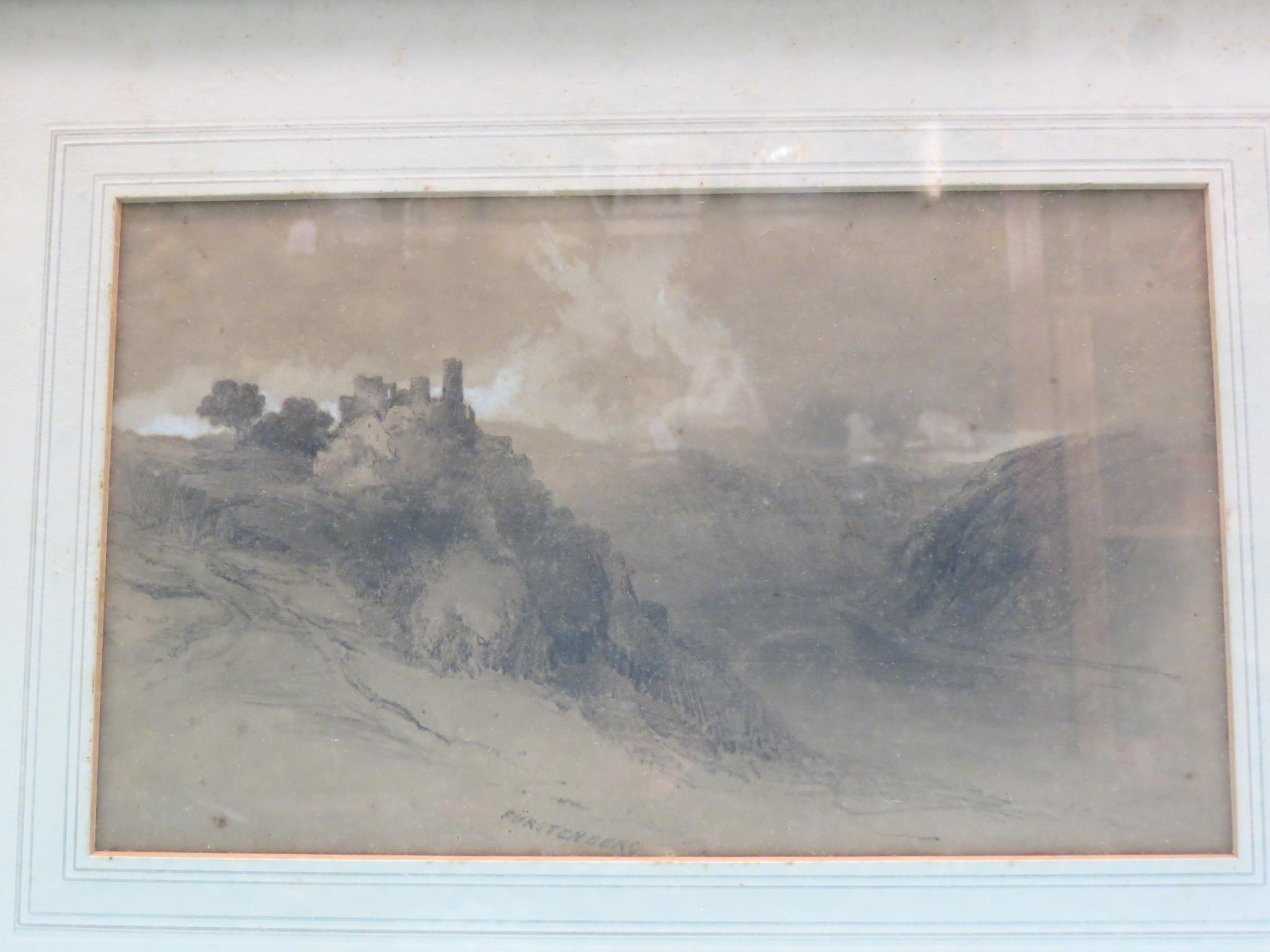 Appraisal: Formerly attributed to David Roberts RA - panoramic pencil sketch