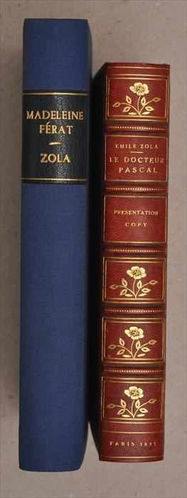 Appraisal: PRESENTATION COPIES ZOLA EMILE TWO FIRST EDITION TITLES Le Docteur