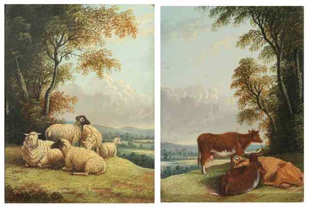 Appraisal: CIRCLE OF THOMAS SIDNEY COOPER - Sheep and cattle resting