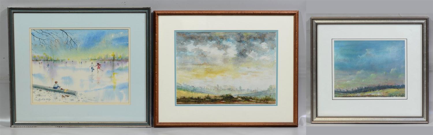 Appraisal: Russell Lee Finley American DE th Century City Skyline pastel