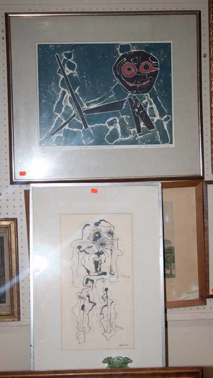 Appraisal: Two th c etchings John Blair Mitchell ''One Vast Substantial