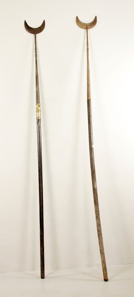 Appraisal: - Two Antique European Pole Weapons Two antique European pole