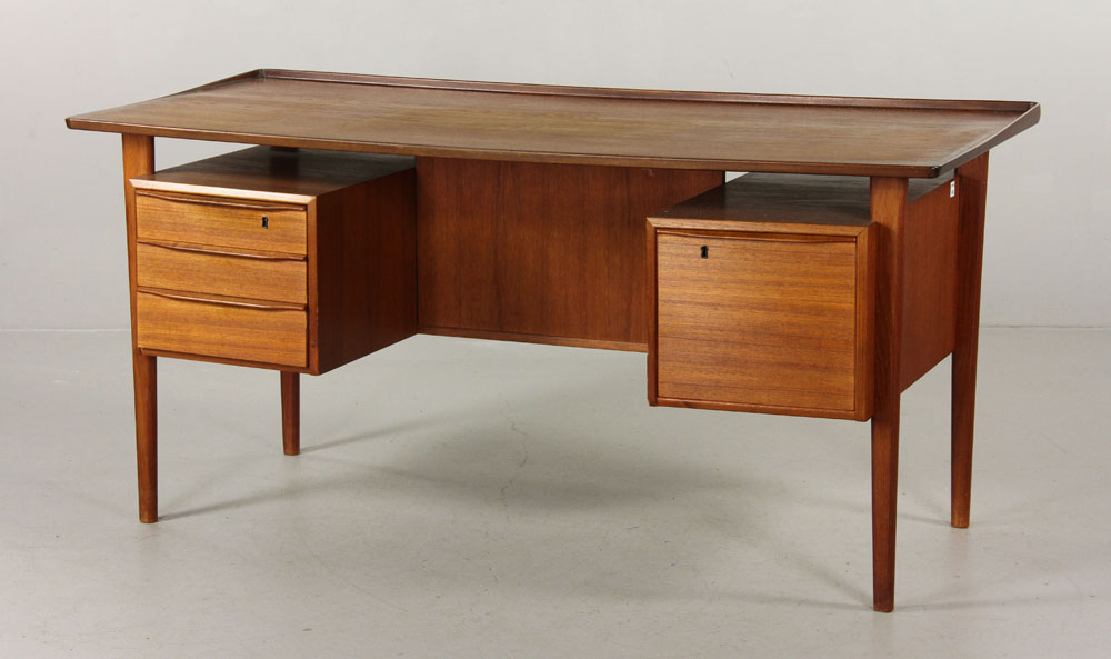 Appraisal: - Attrb Nielsen for Dansk Desk Attributed Peter Lovig Nielsen