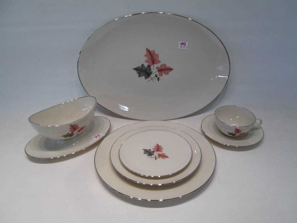 Appraisal: LENOX TRIO CHINA SET forty-five pieces comprised of dinner plates