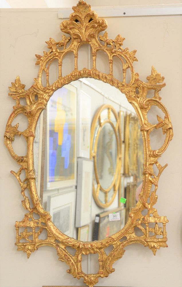 Appraisal: Chinese Chippendale style mirror x Provenance Estate of William and