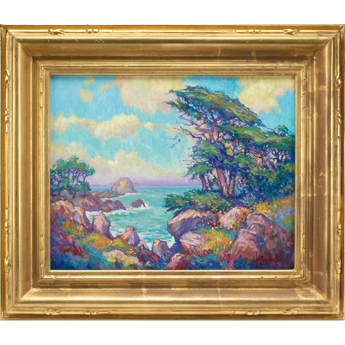 Appraisal: James Dudley Slay III American b Cove with Cypress oil