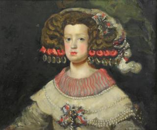 Appraisal: After Velazquez Oil on Canvas L'Infante Marie-Th r se A