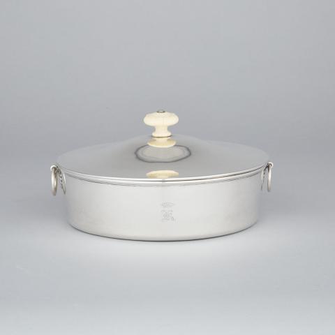 Appraisal: Austro-Hungarian Silver Covered Tureen Meyerhoffer Klinkosch Vienna of plain circular