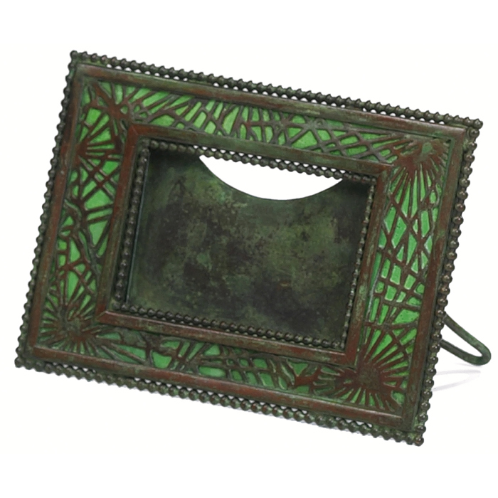 Appraisal: Good Tiffany Studios frame bronze in the pine needle pattern