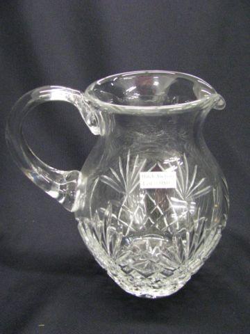 Appraisal: Cut Crystal Pitcher diamond fan design