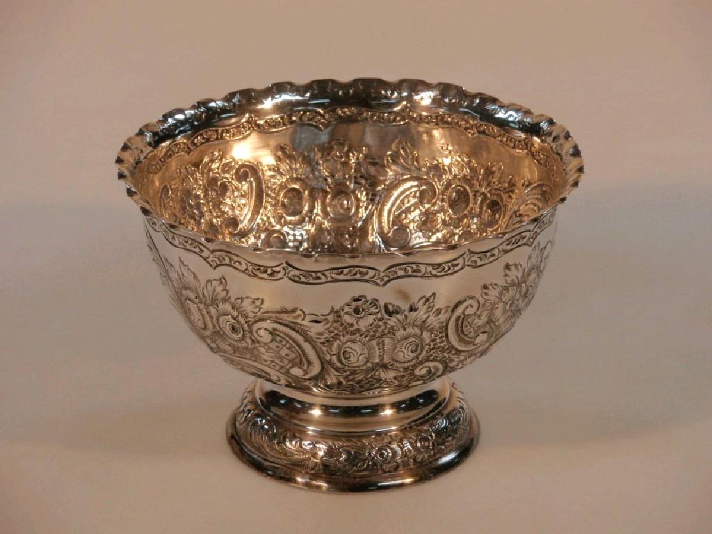 Appraisal: A late Victorian silver pedestal bowl by William Gibson John