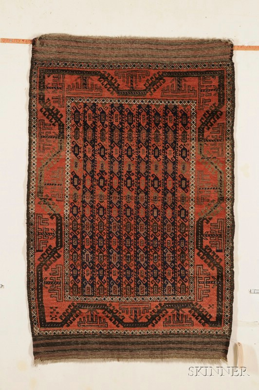 Appraisal: Baluch Rug Northeast Persia late th century some brown oxidation