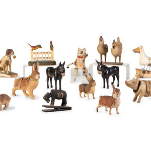 Appraisal: A Collection of Animal Toys Late th Early th Century