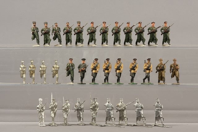 Appraisal: Lot of Erickson figures repainted and unpainted figures representing Russian