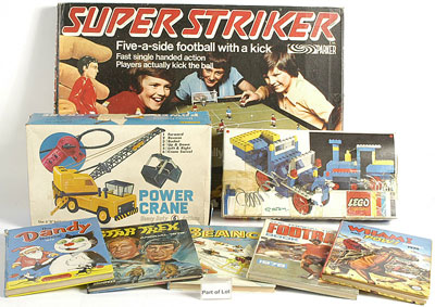 Appraisal: Games Lego and Annuals - Superstriker Football Game Lego No