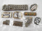 Appraisal: A mixed lot comprising six antique buckles including one cut