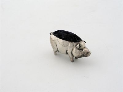 Appraisal: A standing pig by Henry Matthews Birmingham retailers mark for