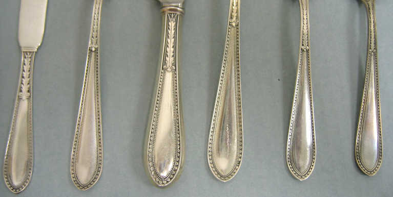 Appraisal: GORHAM STERLING SILVER EDGEWORTH FLATWARE Comprising eight of each knives