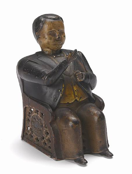 Appraisal: TAMMANY HALL Cast iron mechanical bank by by inches of