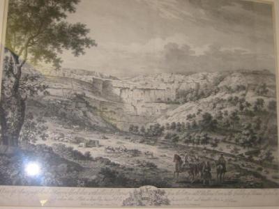 Appraisal: F VIVARES View of Malham Cove Yorkshire engraving with inscribed