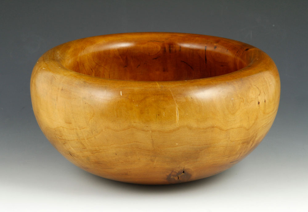 Appraisal: - Moulthrop Cherry Wood Bowl Edward Moulthrop American - bowl