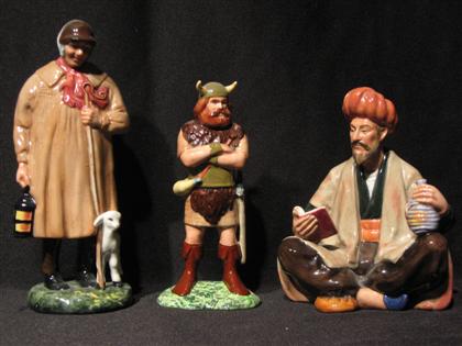 Appraisal: Three piece Royal Doulton figures Boromir Omar Khayyam and The