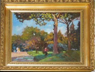 Appraisal: Michael Califano American - Forest landscape signed lower right o