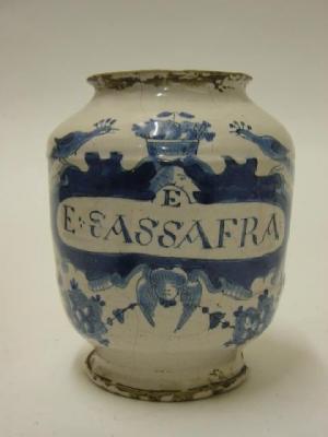 Appraisal: A MAIOLICA DRUG JAR early th century probably English of