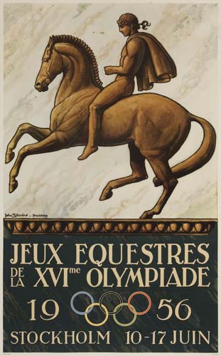 Appraisal: JOHN SJOSVARD JEUX EQUESTRES DE LA XVIME OLYMPIADE STOCKHOLM x