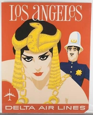 Appraisal: David Klein posters for Delta Air Lines A group of