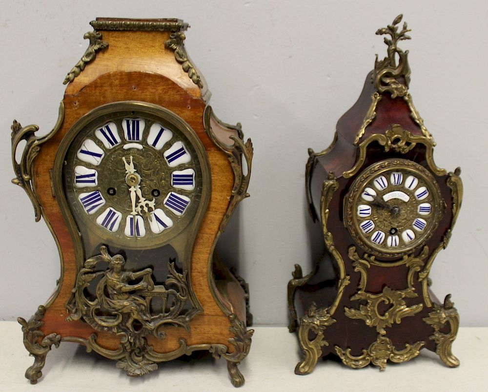 Appraisal: An Antique Leroy Fils Clock Together with a second antique