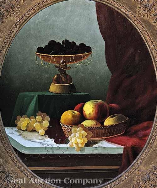 Appraisal: American School mid- th c Still Life of Fruits in