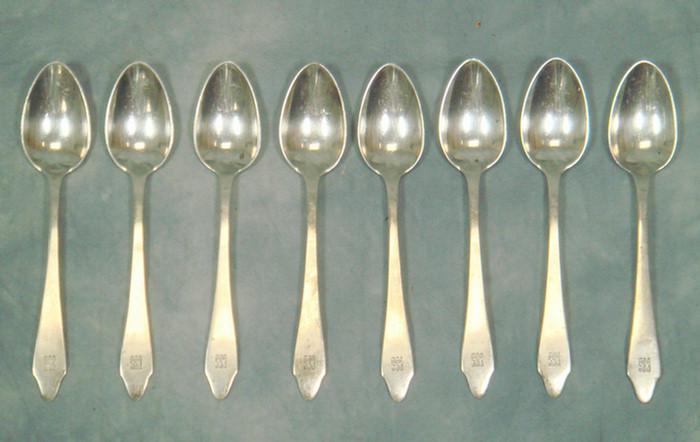 Appraisal: Tiffany Co Clinton sterling silver demitasse spoons mono TO Estimate