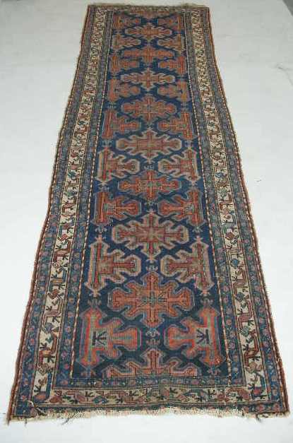 Appraisal: Hamadan Runner Kurdish early th c hand tied cotton base