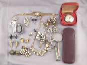 Appraisal: A mixed lot comprising a quantity of vintage white metal