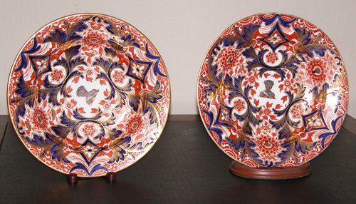 Appraisal: Artist Title Pair of English Crown Derby Armorial Imari Soup