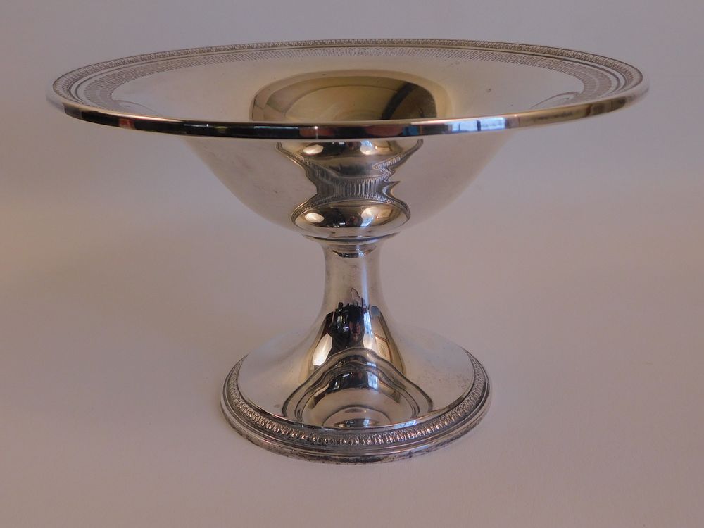 Appraisal: LARGE STERLING FOOTED BOWL Large American sterling silver footed bowl