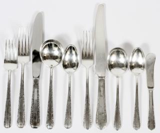 Appraisal: INTERNATIONAL TOWLE STERLING FLATWARE C INTERNATIONAL 'MOONGLOW' TOWLE 'CANDLELIGHT' STERLING