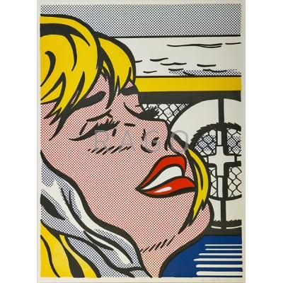 Appraisal: Roy Lichtenstein American - Shipboard Girl Offset lithograph in colors