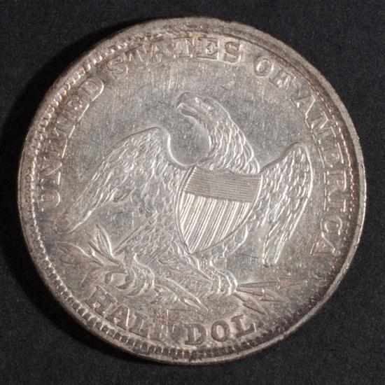 Appraisal: United States capped bust type silver half dollar AU- Estimate