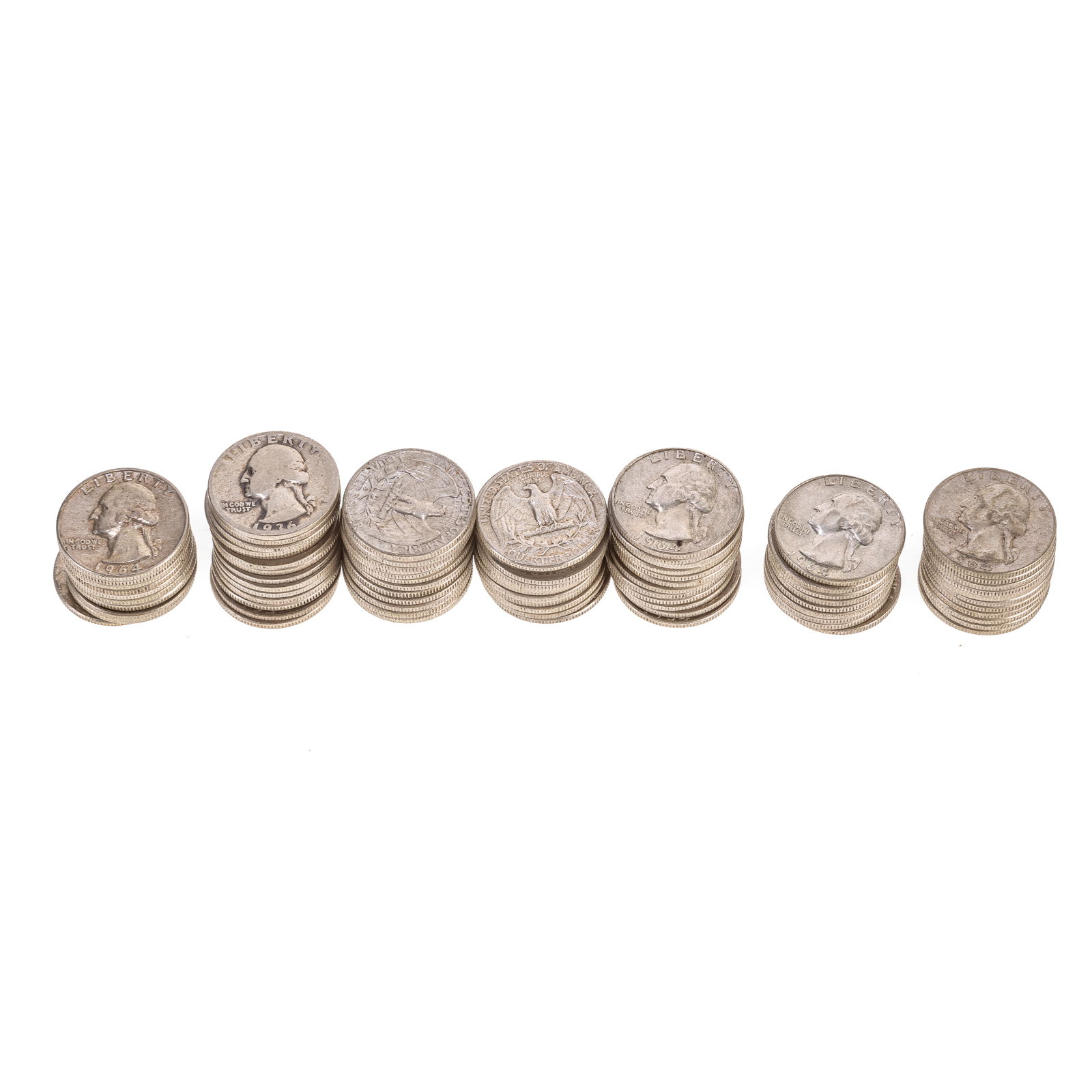 Appraisal: SILVER WASHINGTON QUARTERS quarters from to