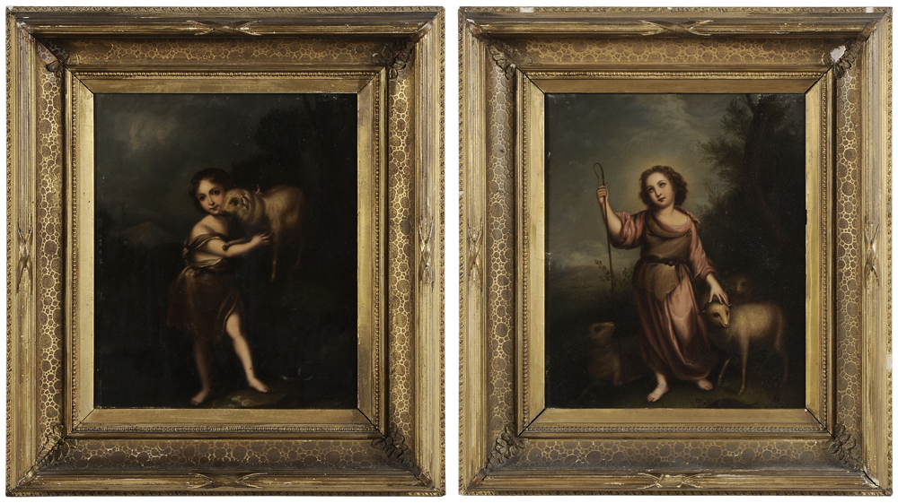 Appraisal: After Bertolom Esteban Murillo Spanish - A pair The Infant