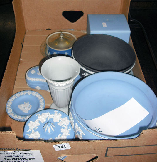 Appraisal: A Collection of Wedgwood Jasperware to include Bowls Vases in