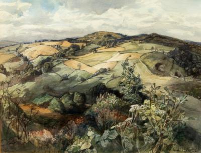 Appraisal: Donald Edwards British th Century Painswick Beacon watercolour cm x