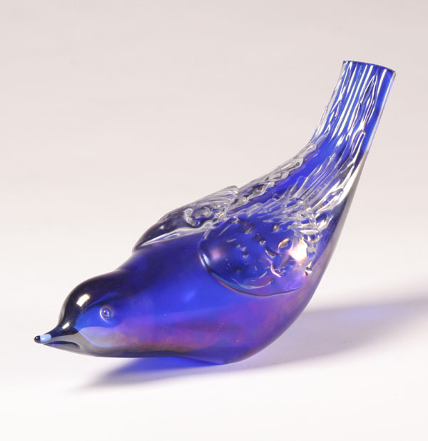 Appraisal: Venini e C designed by Tyra Lundgren Iridato blue purple