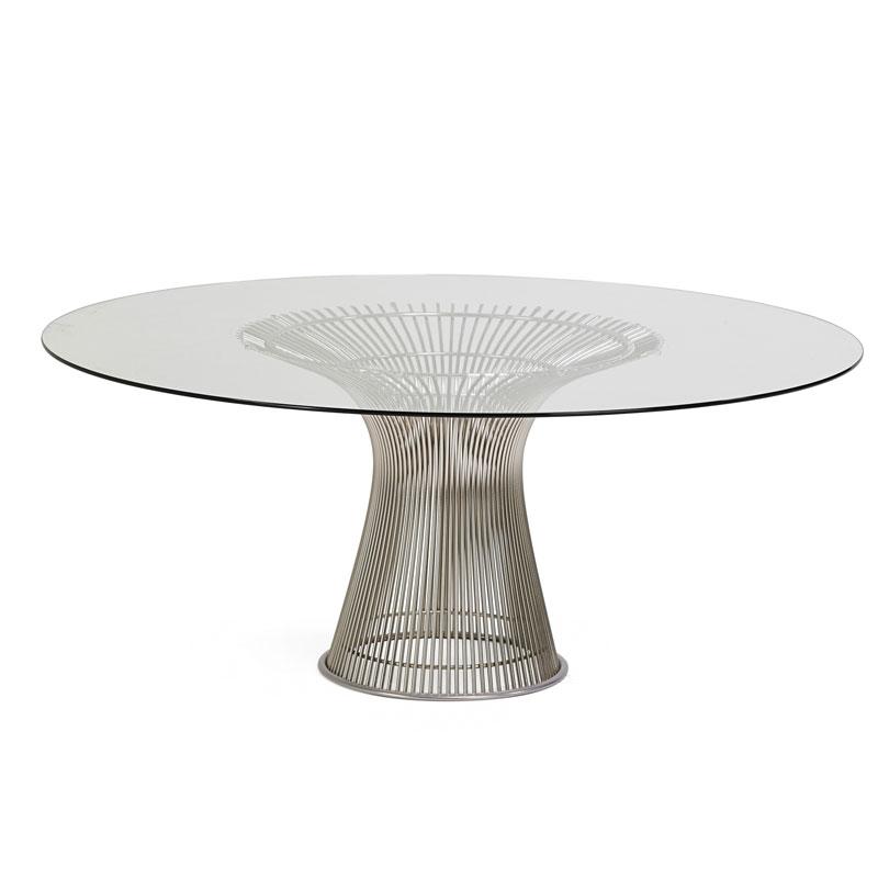 Appraisal: WARREN PLATNER KNOLL Dining table Condition Report Very good condition